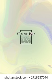 Diseño de portada geométrica electrónica con líneas de gradiente y abstracto, figuras para su negocio.  Diseño de afiches de arco iris fluido, efecto gradiente para la presentación.