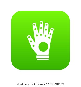 Electronic glove icon digital green for any design isolated on white vector illustration