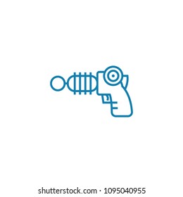 Electronic gun linear icon concept. Electronic gun line vector sign, symbol, illustration.