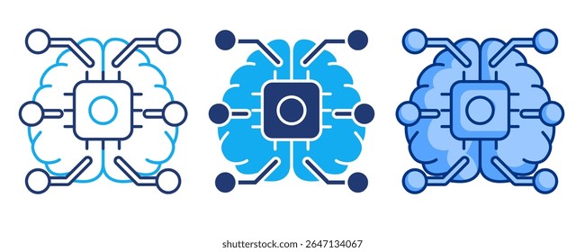 Electronic health record icon represented by monitor,dashboard avatar checklist,heartbeat Blue, Dualline, Dualtone style.