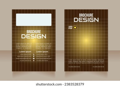 Electronic health records blank brochure design. Template set with copy space for text. Premade corporate reports collection. Editable 2 paper pages. Bebas Neue, Audiowide, Roboto Light fonts used