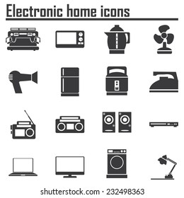 electronic home icons 