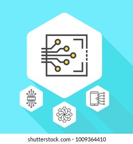 Electronic icon in trendy flat style isolated on background. 
Symbol for your web site design, logo, app, UI. Vector illustration, EPS