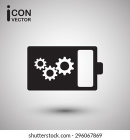 Electronic icon vector - battery