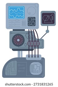Electronic industrial machinery. Engineering retro gear manufacture