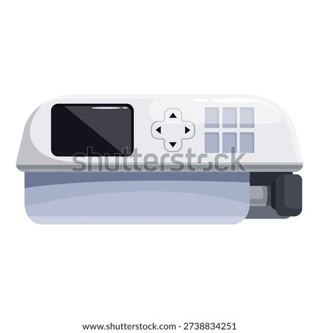 Electronic infusion pump injecting medication into patient with controlled flow rate for optimal treatment