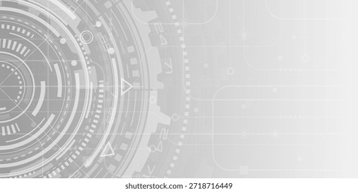 Electronic interface of the future . Hud Futuristic .Fantastic circle . Vector illustration .