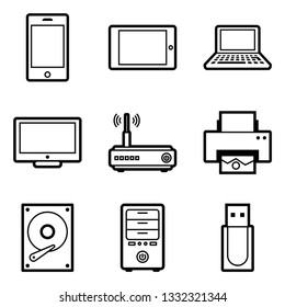 Electronic and Internet Icons