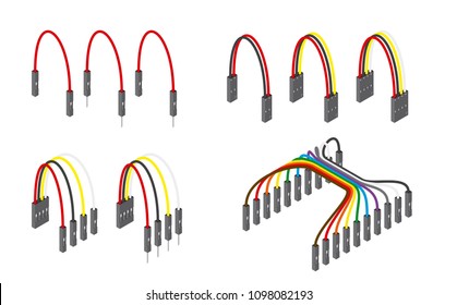 Electronic Jumper Wire for Makers Collection 2 Isometric View