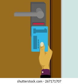 Electronic key system, smart key card lock