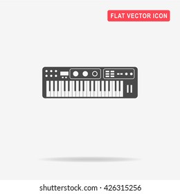 Electronic keyboard icon. Vector concept illustration for design.