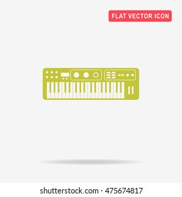 Electronic keyboard icon. Vector concept illustration for design.