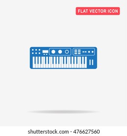 Electronic keyboard icon. Vector concept illustration for design.
