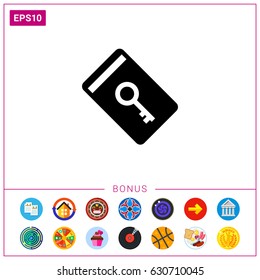 Electronic keycard icon