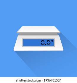 electronic kitchen scale icon vector illustration.
