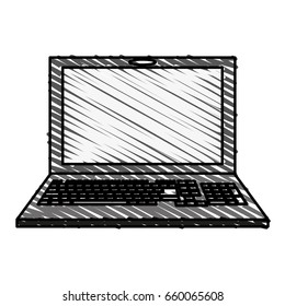 electronic laptop on