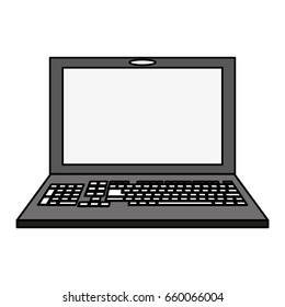 electronic laptop on