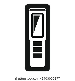 Electronic laser meter icon simple vector. Modern tool system. Measuring altitude housing