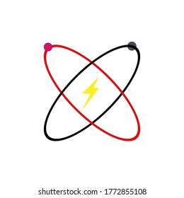 Electronic Lightning Logo Design Illustration