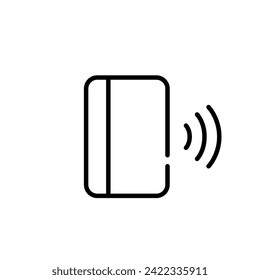 Electronic lock access key card. Pixel perfect icon