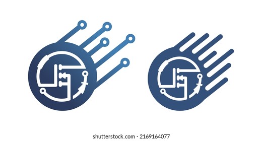 Ilustración de diseño de logotipo electrónico formato vectorial eps , adecuado para sus necesidades de diseño, logotipo, ilustración, animación, etc.