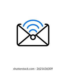 electronic mail letter vector logo design