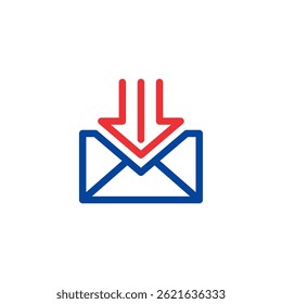 carta de correio eletrônico vetor design de logotipo