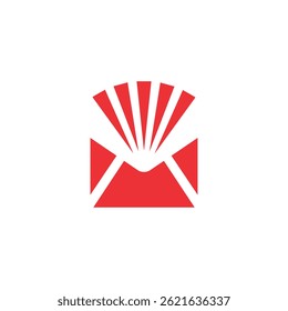 electronic mail letter vector logo design