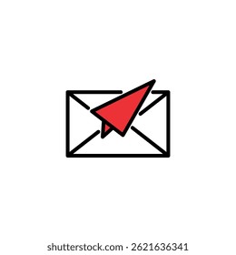 electronic mail letter vector logo design