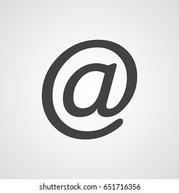 Electronic mail vector sign, mail address icon 
