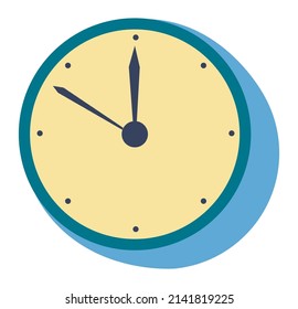 Electronic or mechanic device showing time, isolated clock with hands arrows. Stopwatch and modern countdown, chronometer instrument with minutes. Watch icon, vector in flat style illustration