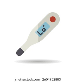 Electronic medical thermometer isolated vector icon. Medicine and medical support sign. Graph symbol for medical web site and apps design, logo, app, UI