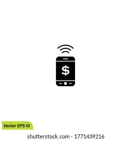 electronic money icon illustration vector eps 10 logo template
