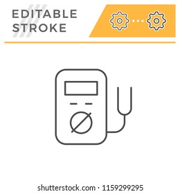 Electronic multimeter line icon