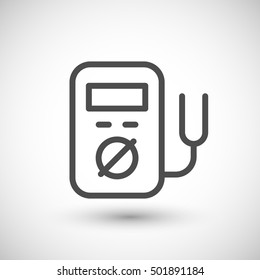 Electronic multimeter line icon