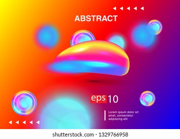 Electronic music fest summer wave poster. Club party flyer. Abstract gradients waves music background