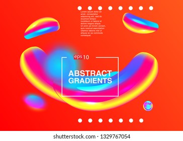 Electronic music fest summer wave poster. Club party flyer. Abstract gradients waves music background