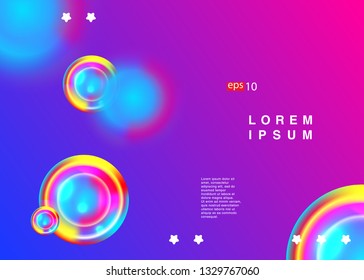 Electronic music fest summer wave poster. Club party flyer. Abstract gradients waves music background