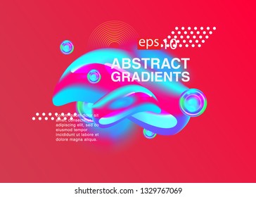Electronic music fest summer wave poster. Club party flyer. Abstract gradients waves music background