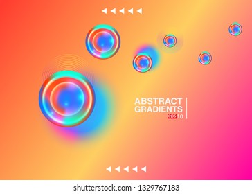 Electronic music fest summer wave poster. Club party flyer. Abstract gradients waves music background