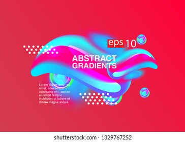 Electronic music fest summer wave poster. Club party flyer. Abstract gradients waves music background