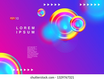 Electronic music fest summer wave poster. Club party flyer. Abstract gradients waves music background