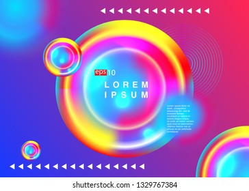 Electronic music fest summer wave poster. Club party flyer. Abstract gradients waves music background