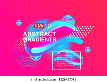 Electronic music fest summer wave poster. Club party flyer. Abstract gradients waves music background