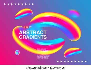 Electronic music fest summer wave poster. Club party flyer. Abstract gradients waves music background