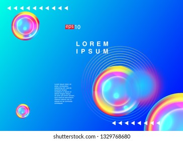 Electronic music fest summer wave poster. Club party flyer. Abstract gradients waves music background