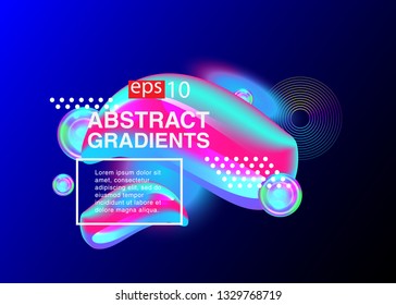 Electronic music fest summer wave poster. Club party flyer. Abstract gradients waves music background
