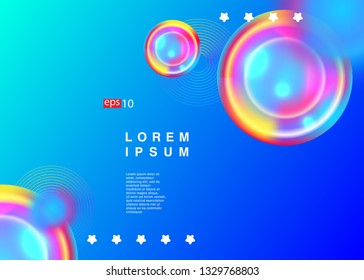 Electronic music fest summer wave poster. Club party flyer. Abstract gradients waves music background