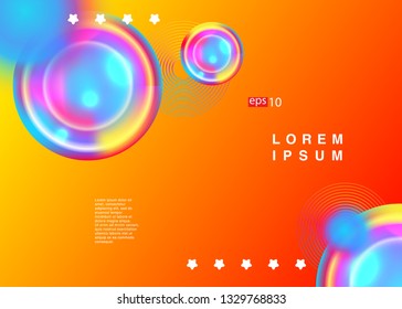 Electronic music fest summer wave poster. Club party flyer. Abstract gradients waves music background