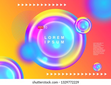 Electronic music fest summer wave poster. Club party flyer. Abstract gradients waves music background